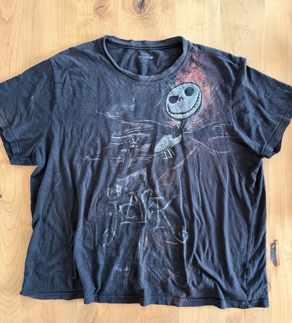 The Nightmare Before Christmas Jack Skellington Graphic T-Shirt Men's XL